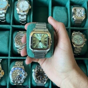 Seiko Mod: Santos Light Green